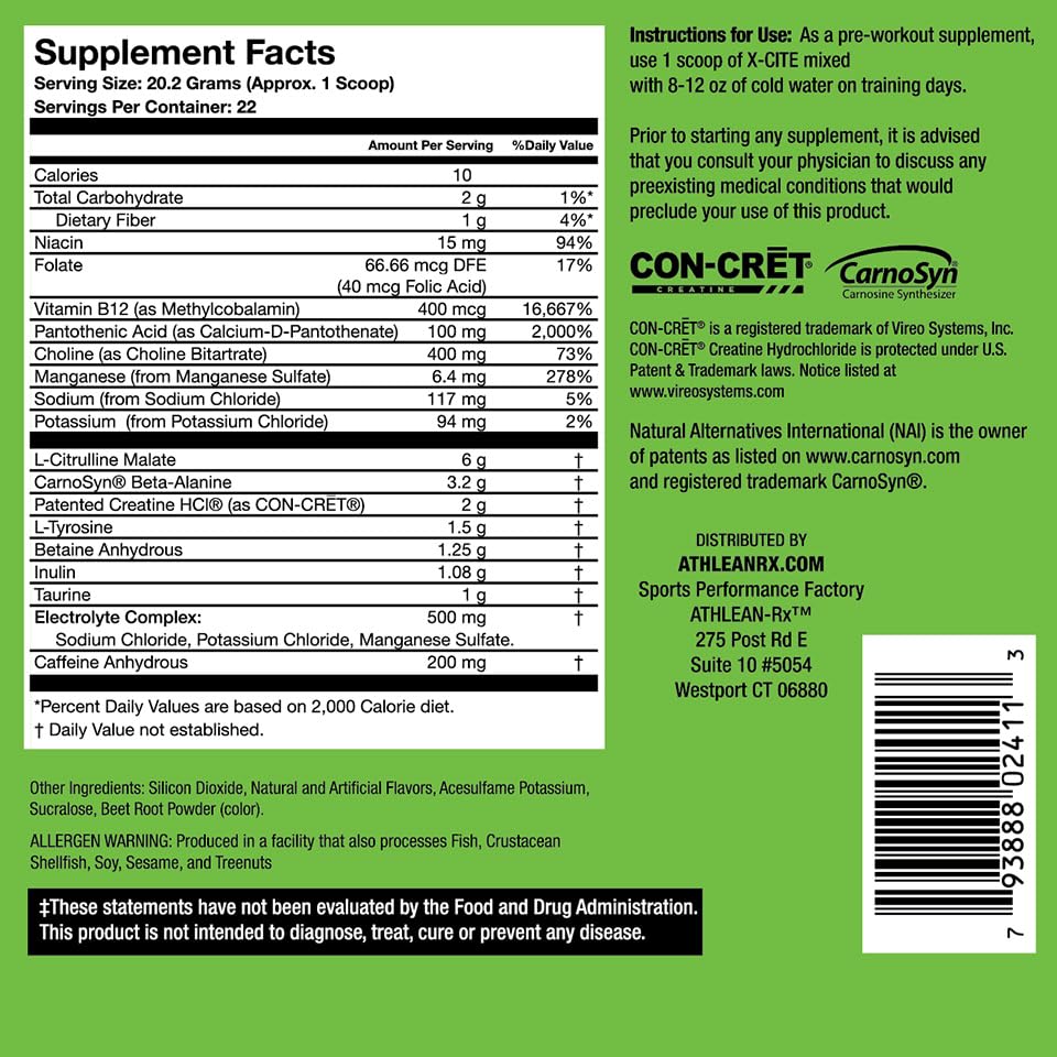 Gym scene featuring ATHLEAN-RX X-CITE for endurance and focus