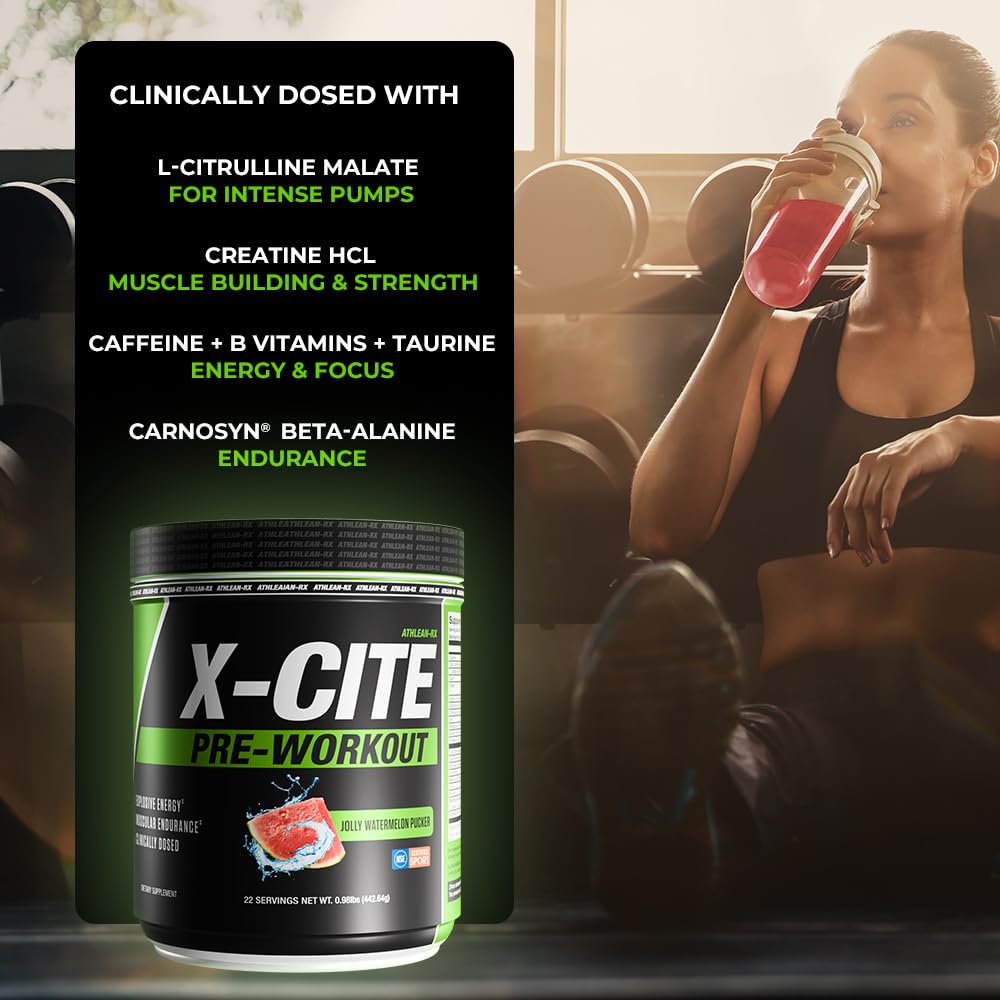 ATHLEAN-RX X-CITE preworkout mixed in glass shows clean taste and smooth texture.