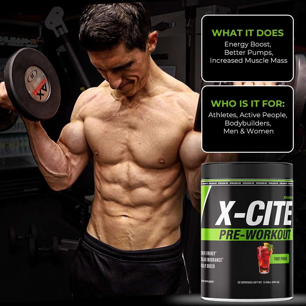 ATHLEAN-RX X-CITE scoop measures servings for consistent dosing