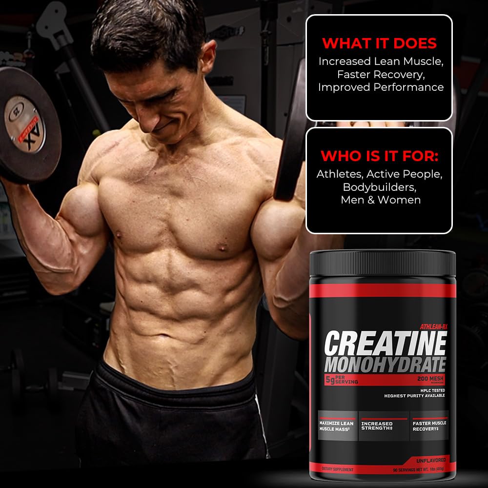 Athlean-X X-CREATINE being stirred into a pre-workout shake.