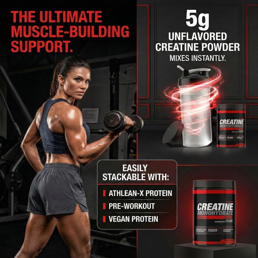 ATHLEAN-X X-CREATINE unflavored powder blends with no taste change.