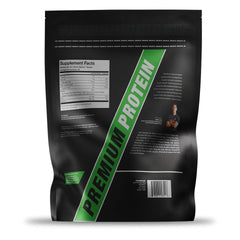 Pouring PRO 30G vegan powder into a glass for creamy flavor.