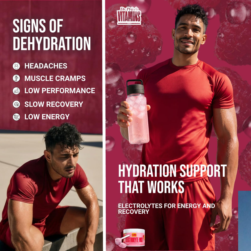 Athlete drinks electrolyte water after a workout to stay refreshed.