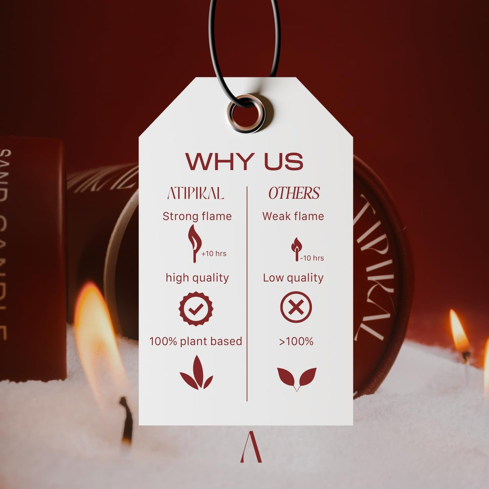 ATIPIKAL pearled candle DIY kit for creative decorating.