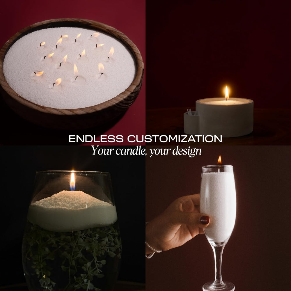 ATIPIKAL pearled candle with jasmine scent brightens small rooms with calm aroma.