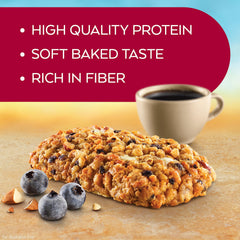 Atkins Blueberry Soft Baked Energy Bars after workout for quick recovery snack.