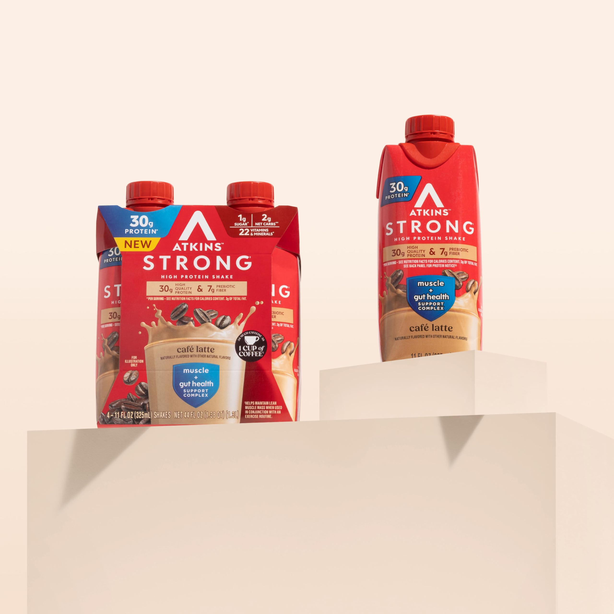Carton pack on shelf emphasizes keto-friendly benefits.