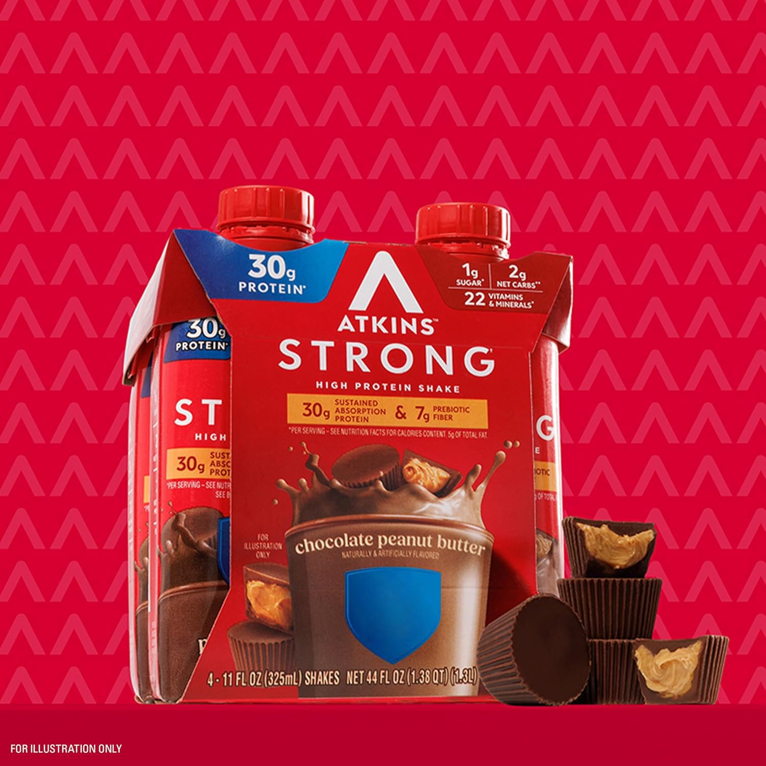 Atkins Strong GLP-1 friendly shake—fiber blend supports mindful meals.