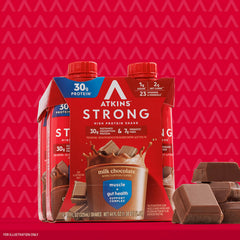 Atkins Strong shake in cooler or gym bag for travel