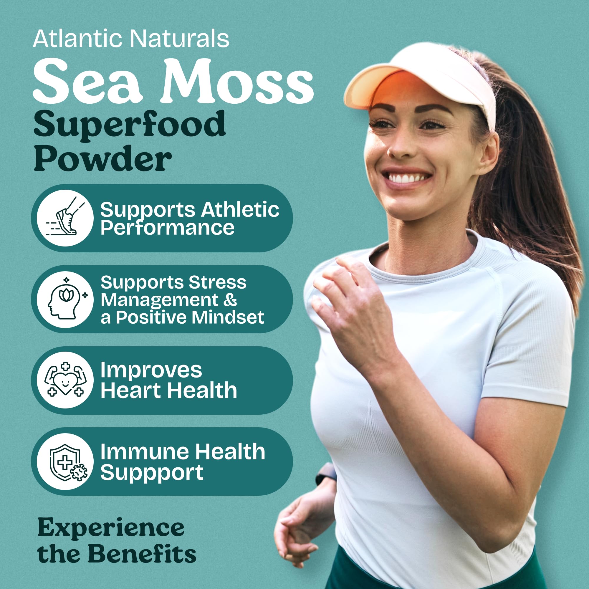 Atlantic Naturals ashwagandha powder bottle for calm mood support