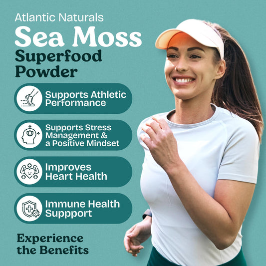 Atlantic Naturals ashwagandha powder bottle for calm mood support