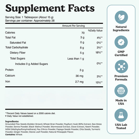 Atlantic Naturals Sea Moss Digestive Drink close-up with pineapple flavor notes