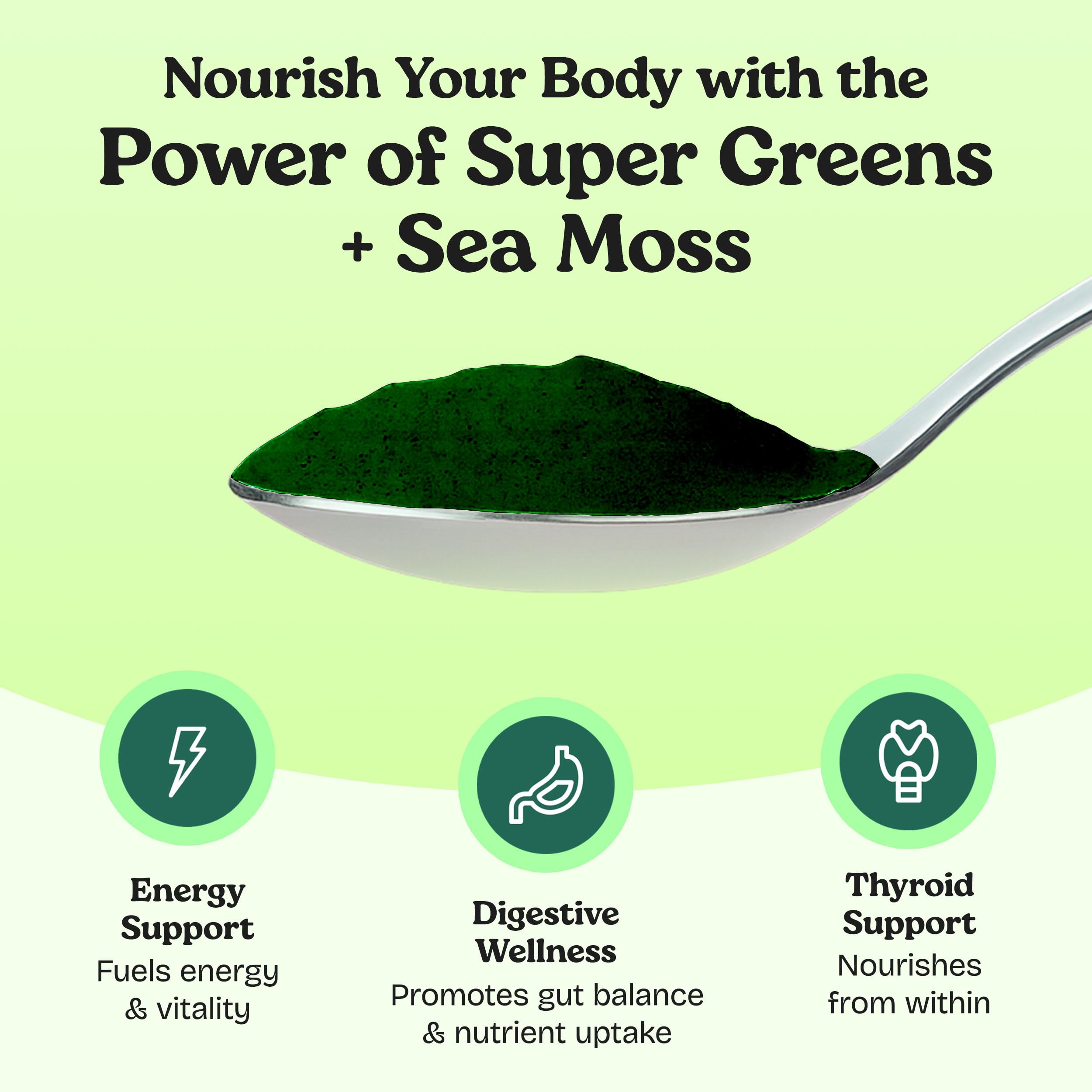 Brand packaging showcasing Atlantic Naturals greens powder