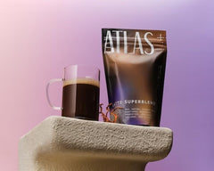 Pour-over setup signaling a relaxed morning latte ritual with Atlas