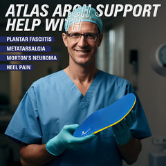 Durable Atlas insoles built to last through daily activities.