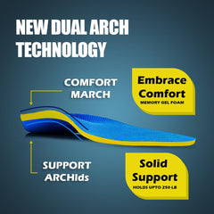 Insoles feature microfiber cover for moisture control and dryness.