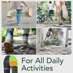 Atlecko Plantar People insoles are durable and trim-to-fit for versatile shoes