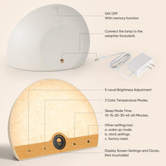 ATOROBROS gentle wake aids smoother mornings with light and alarm.