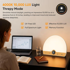 ATOROBROS daylight lamp offers three temperatures for different moods.