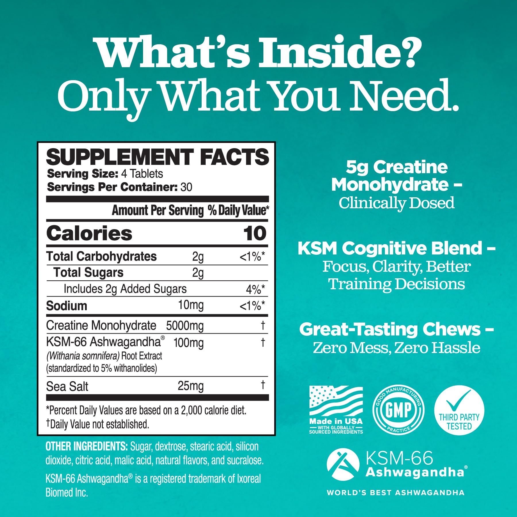 Attain Nutrients Creatine Chews in a gym bag for on-the-go workouts