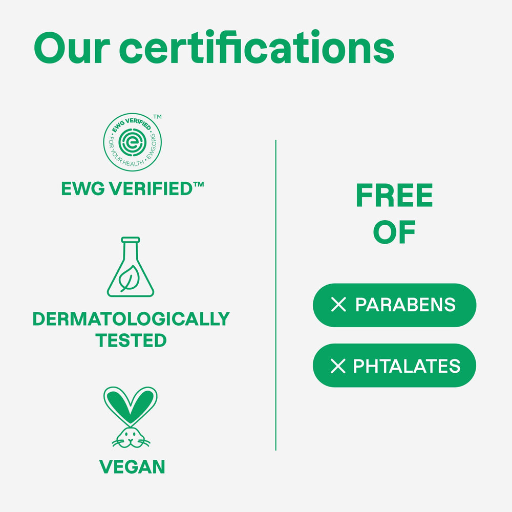 ATTITUDE EWG VERIFIED sanitizer with clean ingredients.
