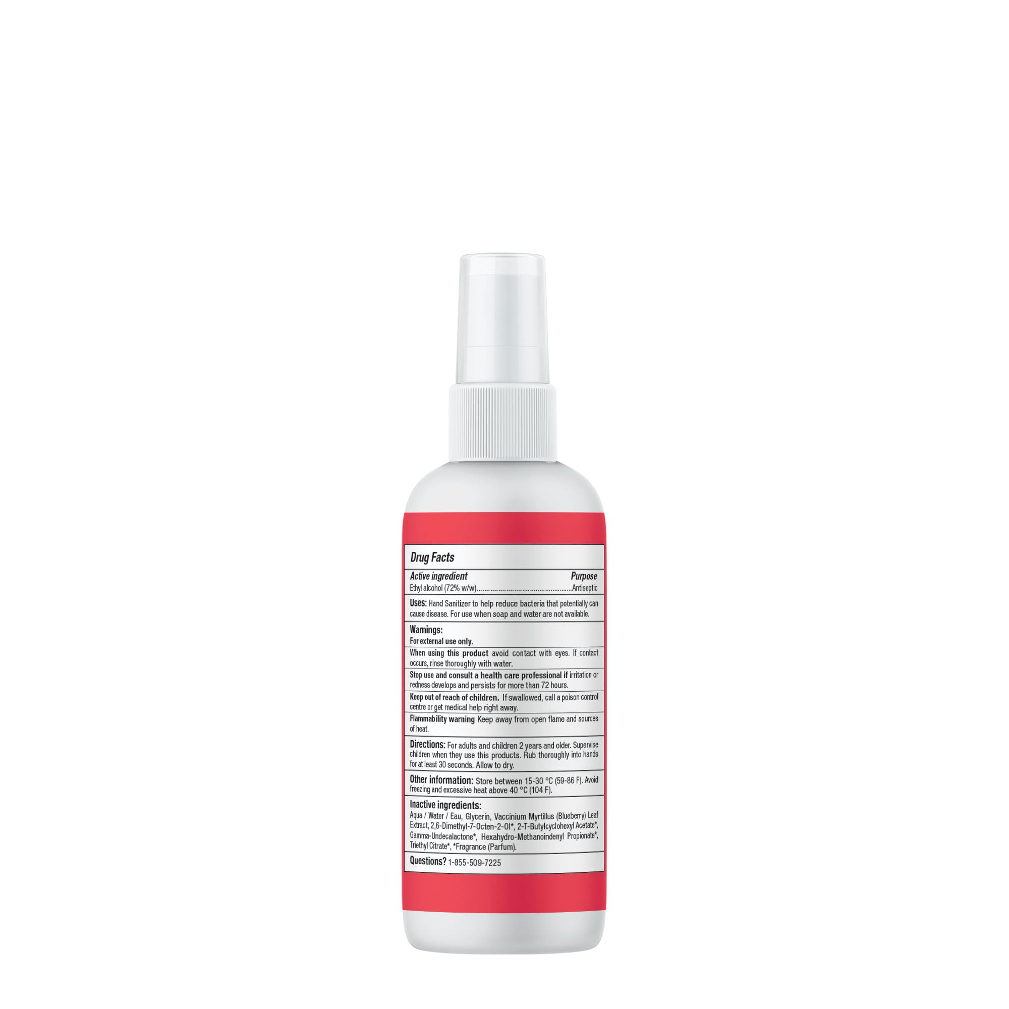 ATTITUDE travel-size mango sanitizer, perfect for backpacks and kids' hands.