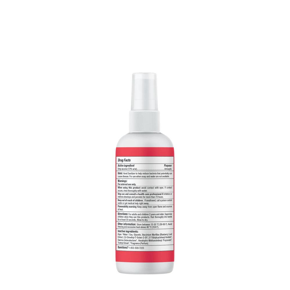 ATTITUDE travel-size mango sanitizer, perfect for backpacks and kids' hands.