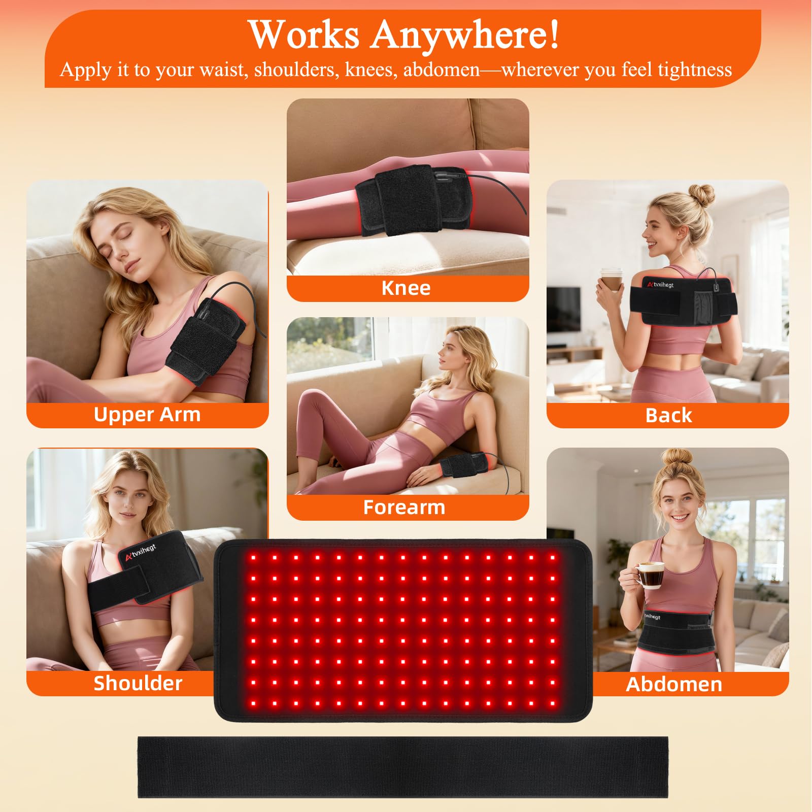 Atvxihegt 16x7.9-inch coverage pad supports multiple body areas