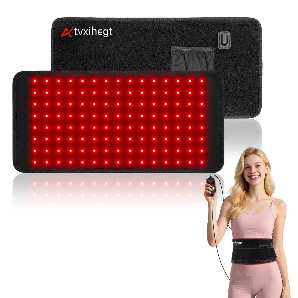 Atvxihegt red light therapy belt worn on back targets rear muscles