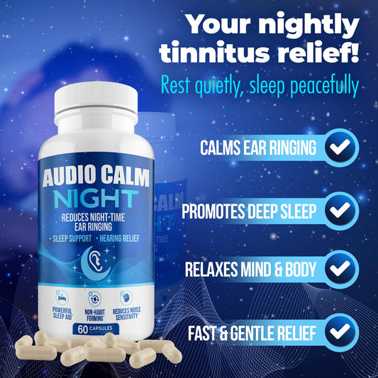 Audio Calm Night capsules ready to take before bed for sleep