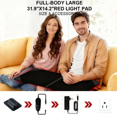 AUDODO red light therapy mat ready-to-gift packaging makes a thoughtful wellness present.