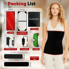 AUDODO red light therapy mat four-layer-safety protects skin during use.