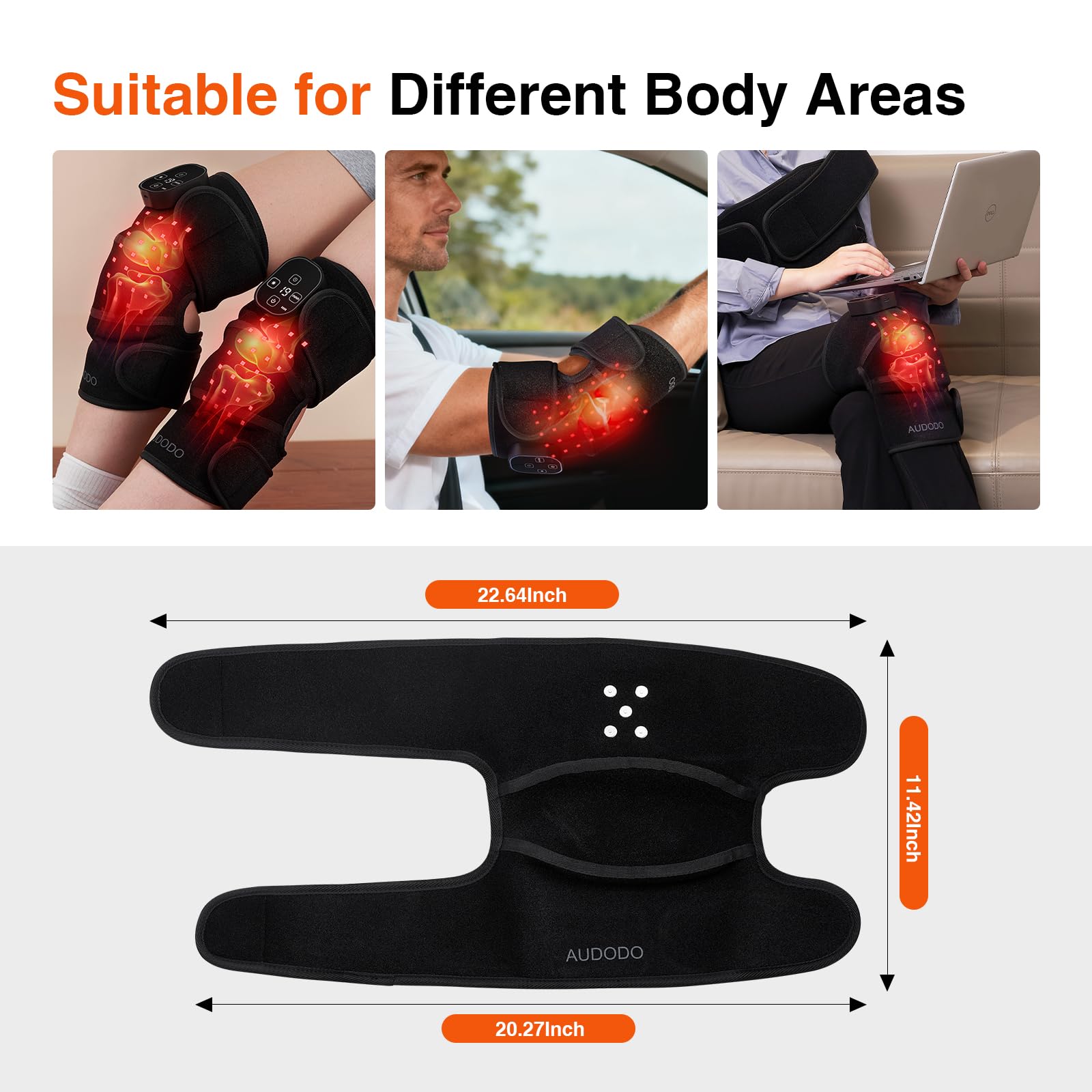 AUDODO soft, skin-friendly materials enhance comfort during use.