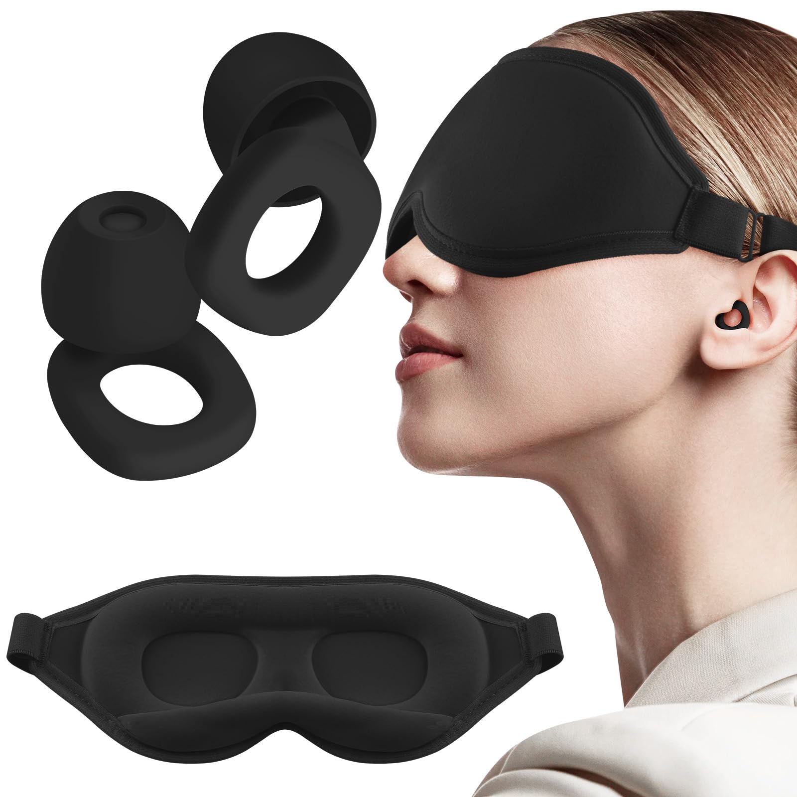 Audree earplugs close-up: silicone comfort for noise reduction during sleep.