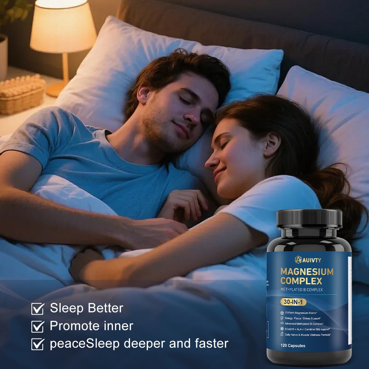Auivty serving size two capsules framed for an easy daily dose