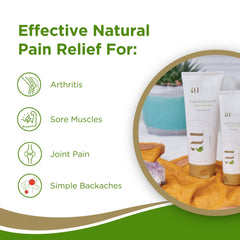 Aulief Gold massage application preparing for targeted joint comfort.