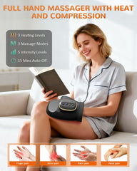 Control panel on the AUMNIE massager displaying modes and intensity settings