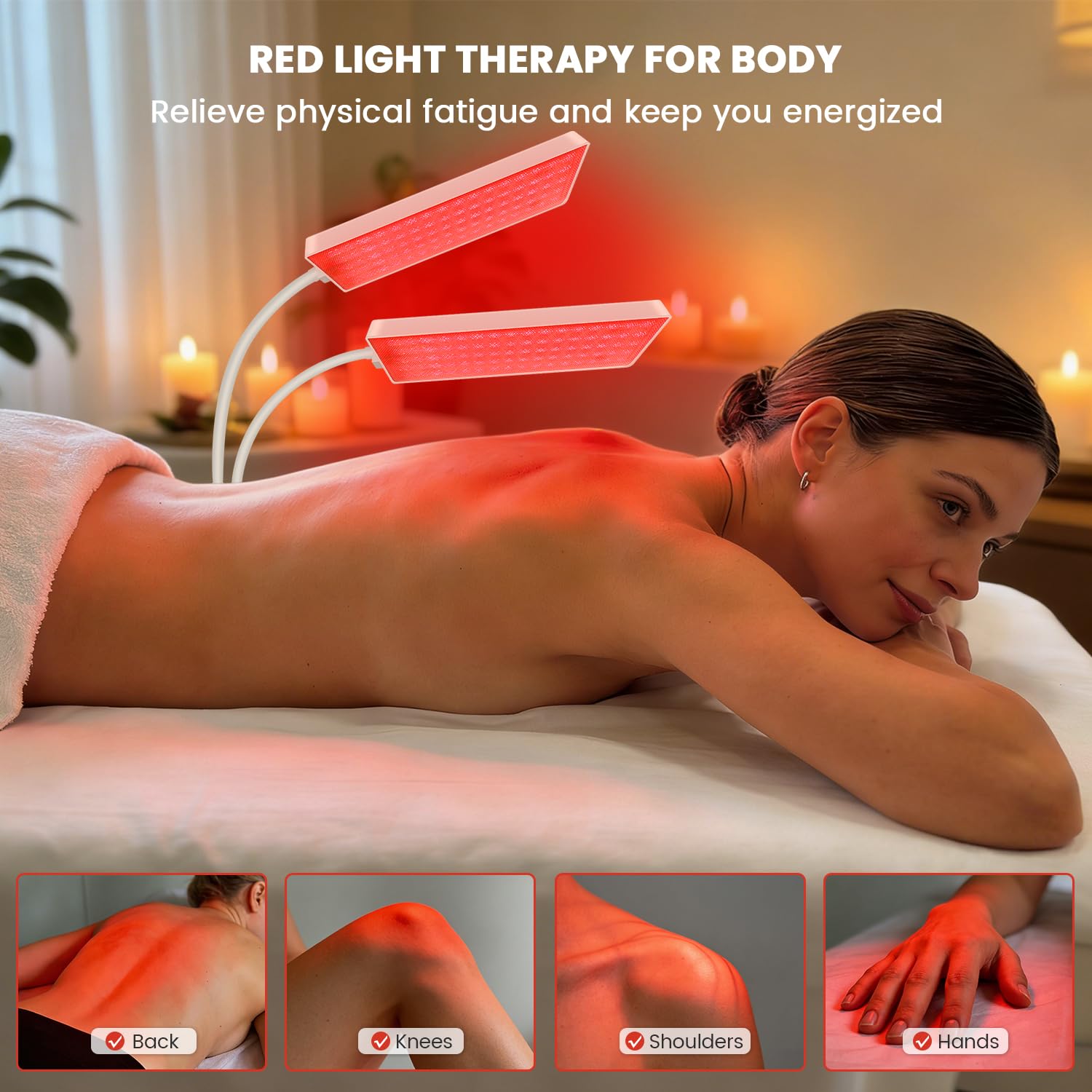 Aumtrly red 660nm light for facial rejuvenation and skin care.