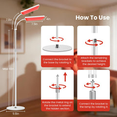 Aumtrly round base provides stable support during sessions.