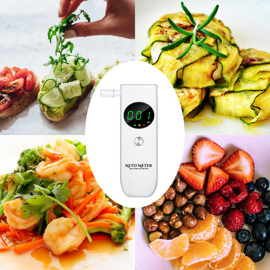 Aunnhon device with digital display for easy reading of breath ketone levels