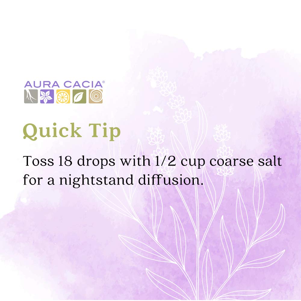 Aura Cacia lavender room spray on a shelf ready to refresh spaces.