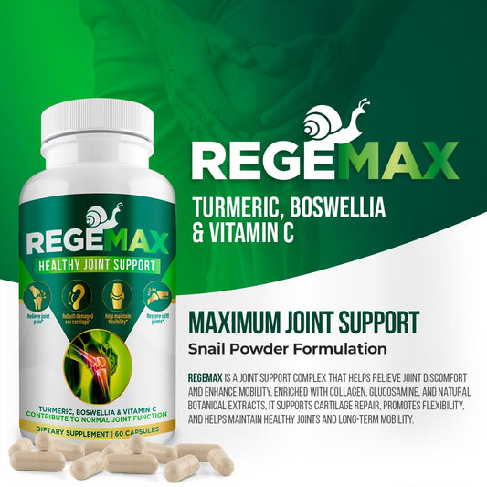 AURA VITAMINS REGEMAX capsules close-up for easy daily use