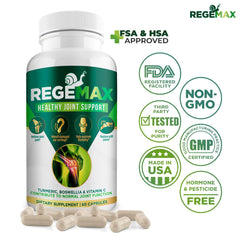 Aura Vitamins Regemax snail-protein ingredient showcases natural formulation for joint health.