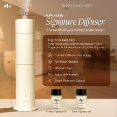 Aura House Collins fragrance oil 30ml bottle for easy scent diffusion.