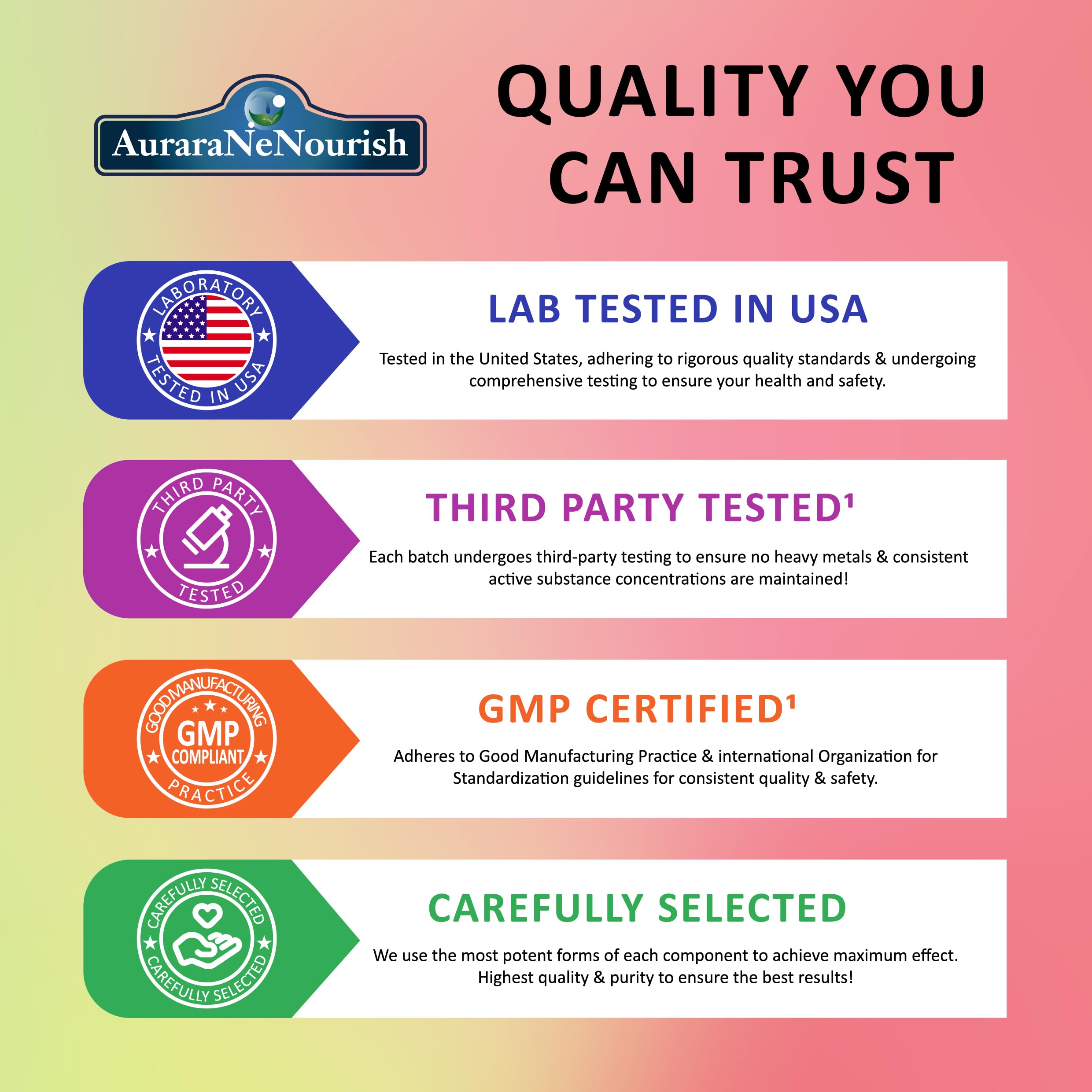 AuraraNeNourish NAD made-in-usa stamp for reliable production