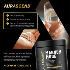 Aurascend Magnum Mode packaging box conveys premium quality and US-made production