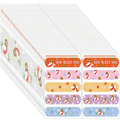 Aurelema Jesus-pattern kids bandages in a 600-count bulk for home first aid