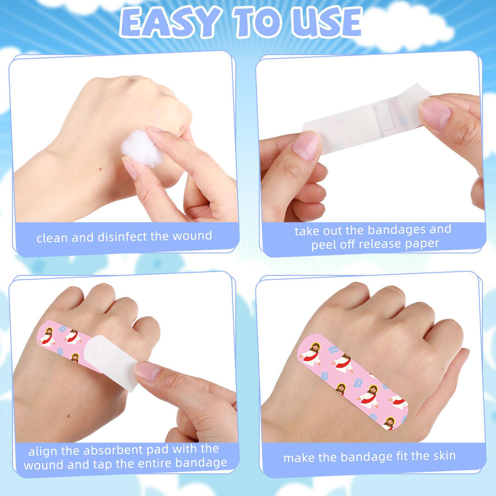 Easy to use bandages with padding for quick, clean application