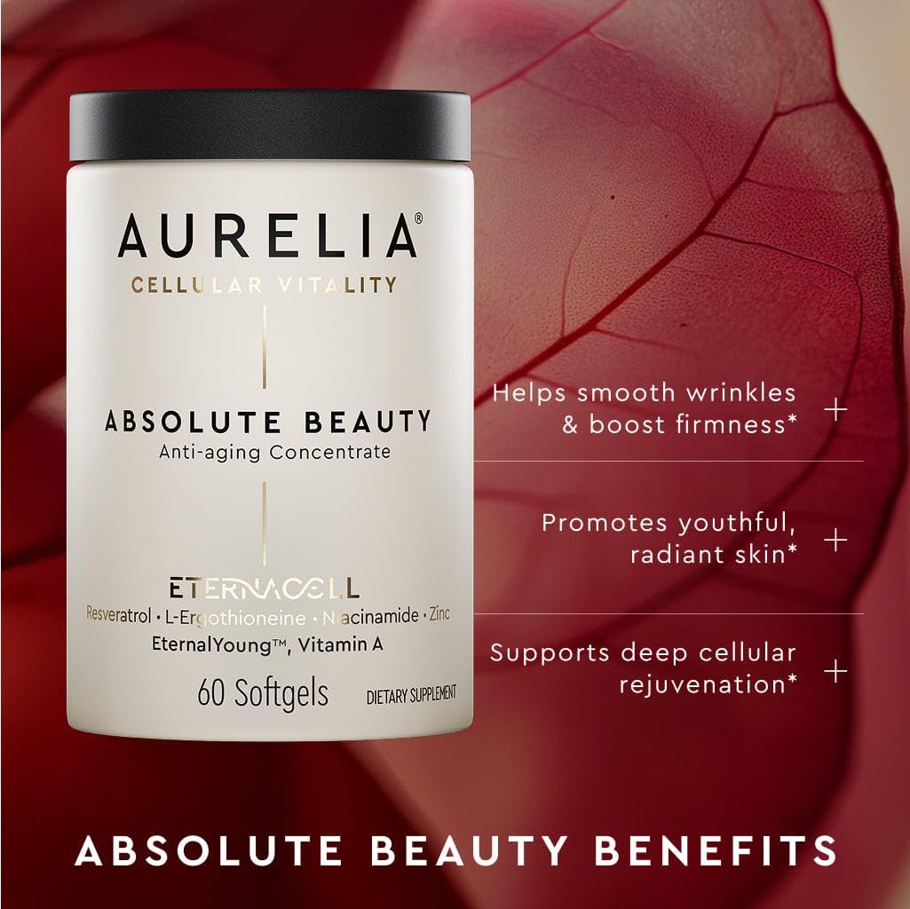 AURELIA Absolute Beauty softgel capsules ready for daily antioxidant protection
