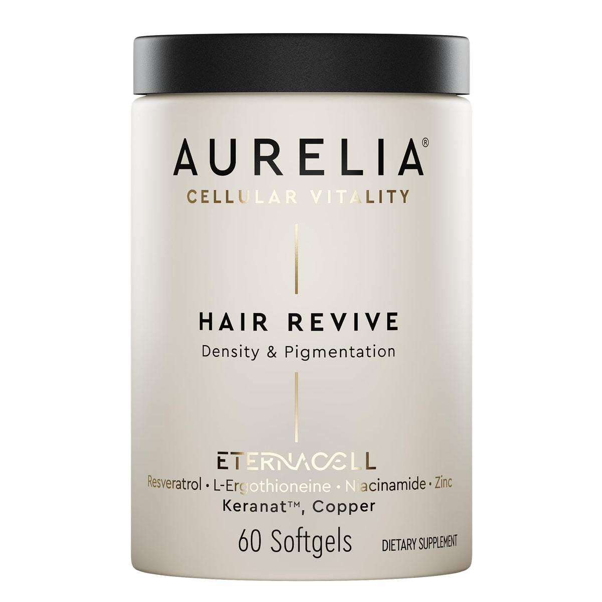 AURELIA Hair Revive bottle front for fuller-looking hair.